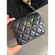 Chanel Wallet Chain Black Lambskin 12.5cm - 5