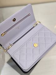 Chanel Wallet On Chain Woc Light Purple Caviar Gold 19cm - 6