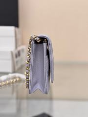 Chanel Wallet On Chain Woc Light Purple Caviar Gold 19cm - 2