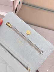 Chanel Wallet On Chain Woc Light Blue Caviar Gold 19cm - 6