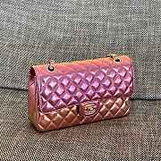 Chanel Medium Flap Bag Iridescent Pink 25cm - 1