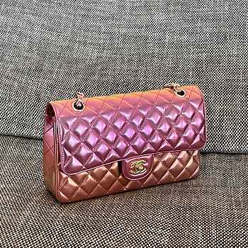 Chanel Medium Flap Bag Iridescent Pink 25cm