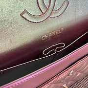 Chanel Medium Flap Bag Iridescent Pink 25cm - 6