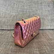 Chanel Medium Flap Bag Iridescent Pink 25cm - 5