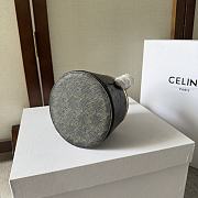 Celine Nina Minaudiere Lambskin Triomphe Canvas 13x9x13cm - 2