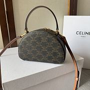 Celine Half Moon Bag Canvas 18x12.5x6cm - 3