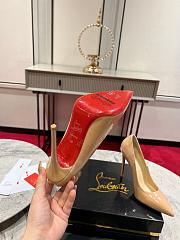 Christian Louboutin Kate Pumps Patent Beige 100mm - 5