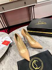 Christian Louboutin Kate Pumps Patent Beige 100mm - 4