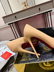 Christian Louboutin Kate Pumps Patent Beige 100mm - 3