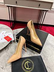 Christian Louboutin Kate Pumps Patent Beige 100mm - 2