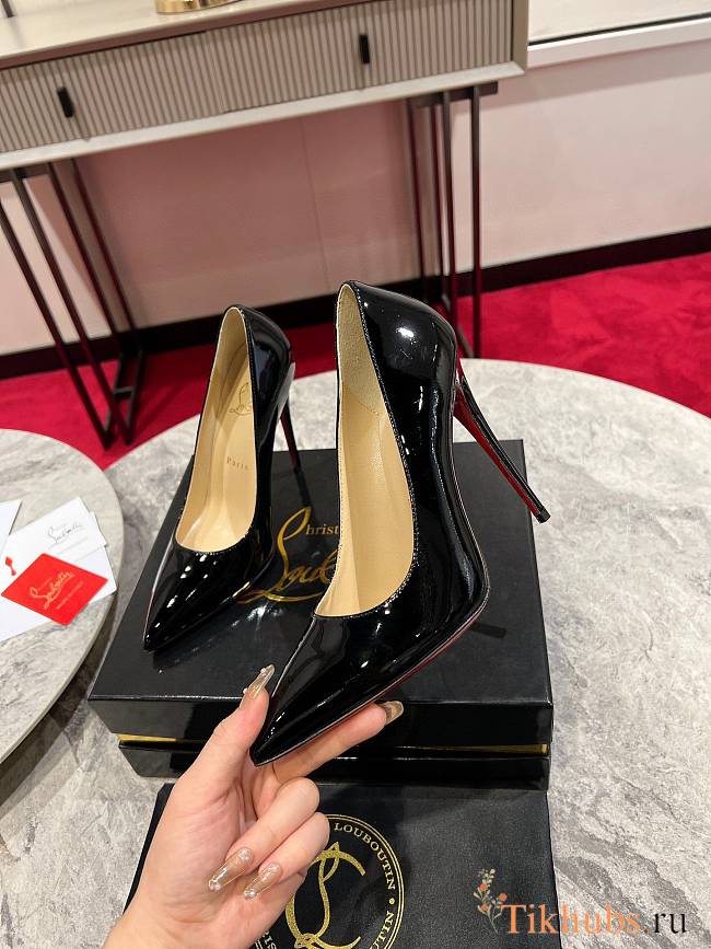 Christian Louboutin Kate Pumps Patent Black 100mm - 1