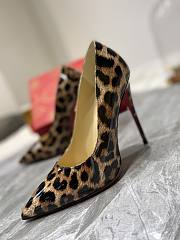 Christian Louboutin Kate Patent Beige Leopard Pump 10cm - 3