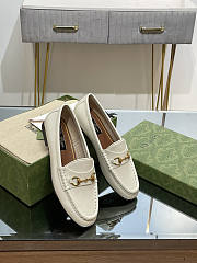 Gucci Horsebit White Loafer - 1