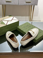 Gucci Horsebit White Loafer - 3