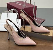 Gucci Signoria Slingback Pump Pink Leather Heel 10.5cm - 5