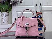 Louis Vuitton LV Mini Rose Des Vents Pink Alligator 19x15x9cm - 1