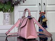 Louis Vuitton LV Mini Rose Des Vents Pink Alligator 19x15x9cm - 2