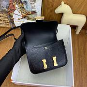 Hermes Constance Bag Black Lizard Gold 19cm - 6