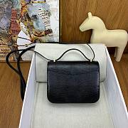 Hermes Constance Bag Black Lizard Gold 19cm - 5