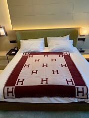 Hermes Avalon III Throw Wool Blanket Red 140x170cm - 3