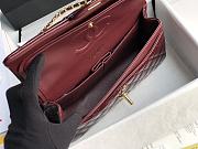 Chanel Flap Bag Red Wine Gold Patent 25cm - 2