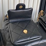 Chanel 25C Hobo Bag Black Lambskin 27x35x18cm - 2