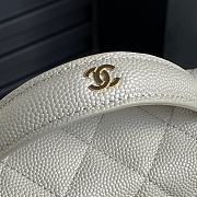 Chanel Vanity Case Grey Caviar 17x19.5x5cm - 6