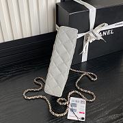 Chanel Vanity Case Grey Caviar 17x19.5x5cm - 5
