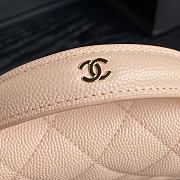 Chanel Top Handle Flap Bag Pink Caviar Gold 18x14x3cm - 3