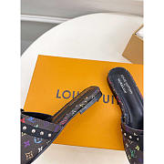 Louis Vuitton LV x TM 6AM Flat Black Mule - 4