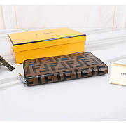 Fendi FF Long Wallet Brown - 4