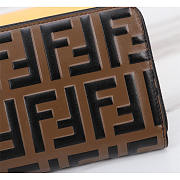 Fendi FF Long Wallet Brown - 2