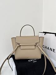 Celine Nano Belt Bag Grained Calfskin Light Taupe 20x20x10cm - 1