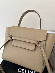 Celine Nano Belt Bag Grained Calfskin Light Taupe 20x20x10cm - 2