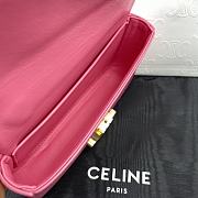 Celine Chain Shoulder Bag Triomphe Pink 20.5x10.5x4cm - 6