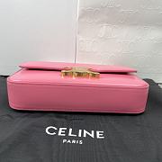 Celine Chain Shoulder Bag Triomphe Pink 20.5x10.5x4cm - 5