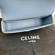 Celine Chain Shoulder Bag Triomphe Blue 20.5x10.5x4cm - 2