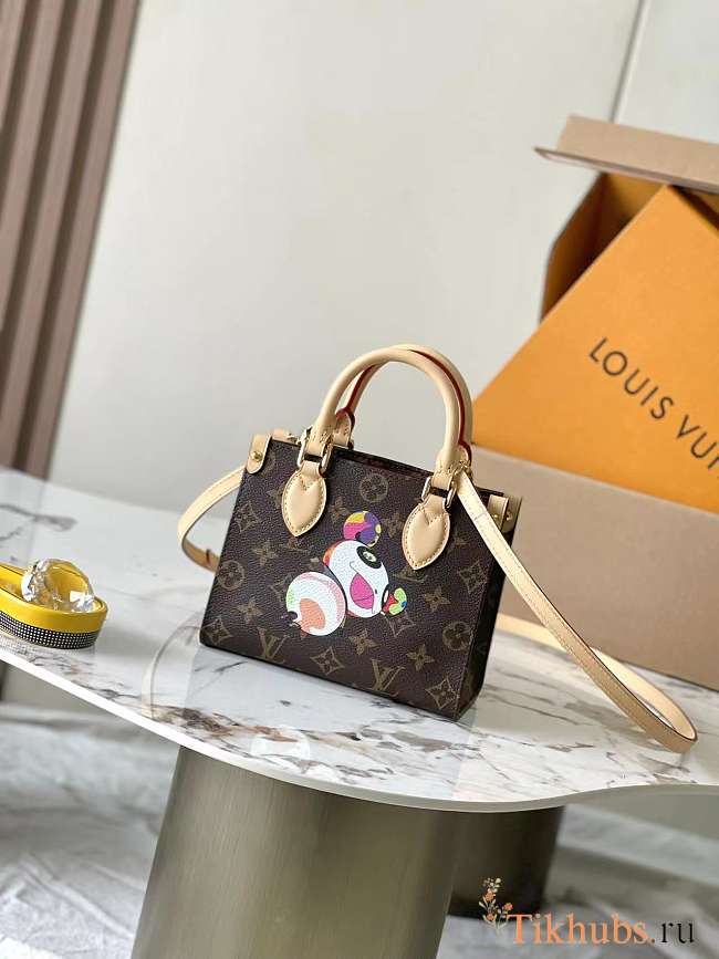 Louis Vuitton LV x TM Onthego BB Bag Panda Murakami 25x11x19cm - 1