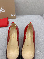 Christian Louboutin Hot Chick Black Red Patent Pump 10cm - 2