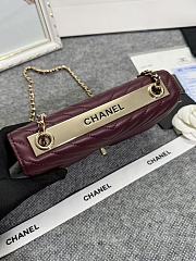 Chanel Wallet On Chain Flap Wine Lambskin 19cm - 4