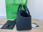 Bottega Veneta Mini Cabat Navy Blue Vernis 20x15x12cm - 6