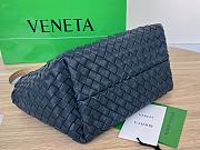 Bottega Veneta Mini Cabat Navy Blue Vernis 20x15x12cm - 4