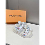 Louis Vuitton LV x TM Sunset Flat Comfort White Sandal - 4