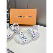 Louis Vuitton LV x TM Sunset Flat Comfort White Sandal - 3