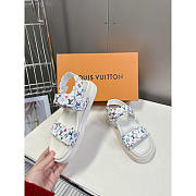 Louis Vuitton LV x TM Sunset Flat Comfort White Sandal - 2