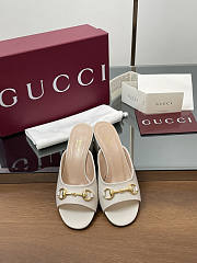 Gucci Women's Horsebit Slide White 5.5cm - 4