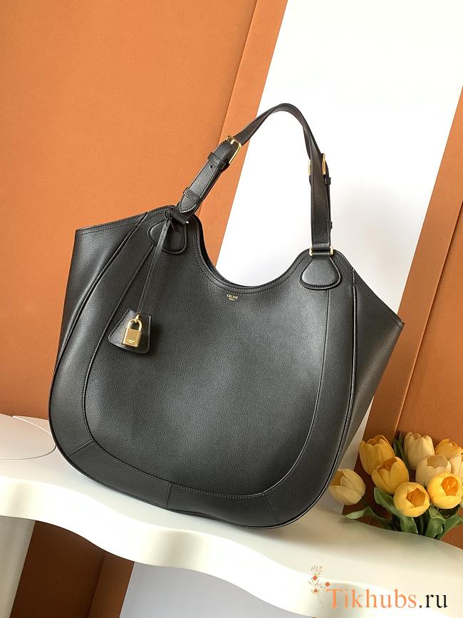 Celine Meo Bag Supple Grained Calfskin Black 33x19x5cm - 1