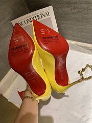 Christian Louboutin Hot Chick Yellow Patent Pump 10cm - 4