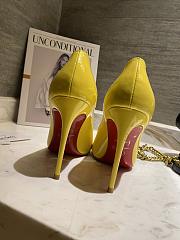 Christian Louboutin Hot Chick Yellow Patent Pump 10cm - 2