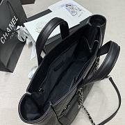 Chanel Shopping Tote Bag Black 37x26x14cm - 6